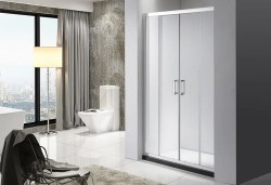 OLSEN SPA - Sprchové dvere VILAR - FARBA rámu - Hliník leštený, Rozmer A - 180, Rozmer C - 190, Smer zatvárania - Univerzálne Ľavé / Pravé, Výplň - Číre bezpečnostné sklo - 6 mm (OLBENW102918CC)