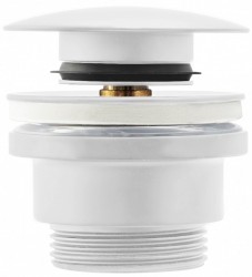 OLSEN SPA - Umývadlový click/clack výpust, univerzálny, biely (BAHA2361)