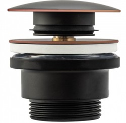 OLSEN SPA - Umývadlový click/clack výpust, univerzálny, čierna s patinou (BAHA5218)