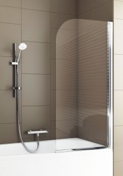 OLSEN SPA - Vaňová zástena MODERN PLUS - Farba rámu zásteny - Hliník chróm, Rozmer A - 65 cm, Smer zatváranie - Univerzálny Ľavé / Pravé, Výplň - Číre bezpečnostné sklo - 4 mm (OLBMOD682)