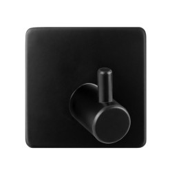 OLSEN SPA - Vešiak na stenu na nalepenie 3M, kov, čierna farba (KD02091771)