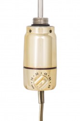 OLSEN SPA - Vykurovacia tyč PATRONA s termostatom - Farba vykurovacej tyče - Zlatá lesklá, Výkon vykurovacej tyče - 900 W (RADPST418)