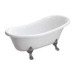 OMNIRES - ATENA COMFORT M+ voľne stojaca vaňa, 168 x 76 cm, biely lesk (ATENA168BP)