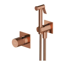 OMNIRES - CONTOUR podomietkový bidetový systém, kartáčovaná meď (SYSCTBI1CPB)