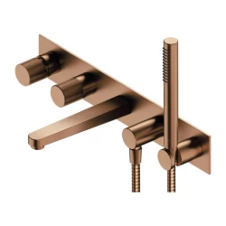 OMNIRES - CONTOUR vaňová batéria pod omietku, kartáčovaná meď (CT8037-1CPB)