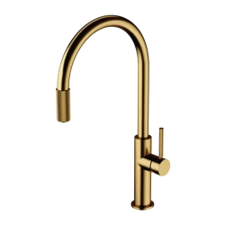 OMNIRES - Drezová batéria (kompatibilná s akýmkoľvek systémom filtrácie vody), brúsené zlato (SW9057GLB)