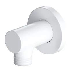 OMNIRES - Držiak sprchy s vývodom pre hadicu, biela mat (S008WM)