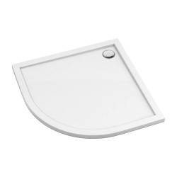 OMNIRES - MERTON akrylátová sprchová vanička štvrťkruh, 80 x 80 cm biela lesk /BP/ (MERTON80/OBP)