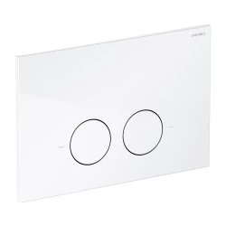 OMNIRES - Minimal tlačidlo splachovacie, biele lesk; (MPS1BP)