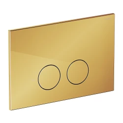 OMNIRES - Minimal tlačidlo splachovacie, zlaté lesk; (MPS1GL)