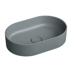 OMNIRES - OVO M+ umývadlo na dosku, 55 x 36 cm ash grey /AG/ (OVOUNAG)
