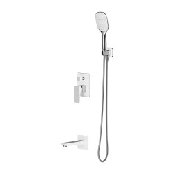 OMNIRES - PARMA podomietková sprchová batéria chróm / biela /CRB/ (SYSPMW01CRB)