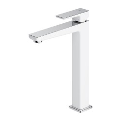 OMNIRES - PARMA umývadlová batéria vysoká chróm / biela /CRB/ (PM7412CRB)