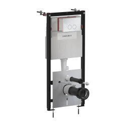 OMNIRES - SET: STRONGFRAME Rám do podomietkovej inštalácie s ECO splachovaním + MINIMAL splachovacie tlačidlo, lesklý chróm (STFWCECO1M-RCR)