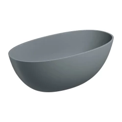 OMNIRES - SHELL M+ voľne stojaca vaňa, 148 x 75 cm, sivá/popol (SHELL148WWAG)