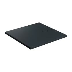 OMNIRES - Sprchová vanička AQUAROCK kompozit, protišmyková, štvorcová 80 x 80 cm čierna láva (AQUAROCK80-KBLV)