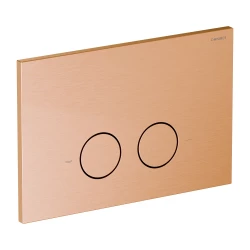 OMNIRES - STEEL-R45 splachovacie tlačidlo z nerezovej ocele, meď brúsená (ST45PS1CPB)