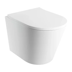 OMNIRES - TAMPA závesné WC so sedadlom pomaly sklápacím, 52 x 36 cm, biela mat (TAMPAMWBM)