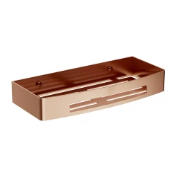 OMNIRES - UNI sprchový košík, 30 x 5 x 13 cm, brúsená meď (UN10331CPB)