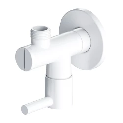 OMNIRES - Ventil rohový, biely mat; (8857WM)