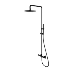 OMNIRES - Y prisadený sprchový systém, polomatná čierna (Y1244MBL)