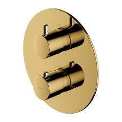 OMNIRES - Y termostatická sprchová batéria podomietková, vrchná časť bez telesa zlatá /GL/ (Y1236ROGL)