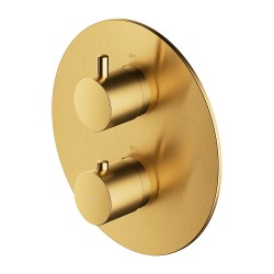 OMNIRES - Y termostatická sprchová batéria podomietková, vrchná časť bez telesa zlatá kartáčovaná /GLB/ (Y1236ROGLB)