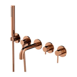 OMNIRES - Y vaňová batéria s 5 otvormi pre podomietkovú inštaláciu, medená Y1237/1SCP