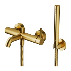 OMNIRES - Y vaňová batéria so sprchovou súpravou zlatá kartáčovaná /GLB/ (Y1231GLB)