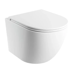 OMNIRES - Závesné WC OTTAWA SILENT POWER™ so sedadlom soft-close, 49 x 37 cm, matná biela (OTTAWASPMWBM)