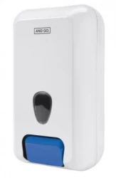 Ostatní - AND GO Dávkovač na abrazívne mydlo Maxi C3 biela s modrým tlačidlom 40001000 (40001000)