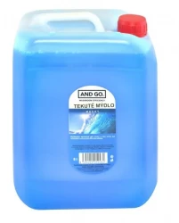 Ostatní - AND GO tekuté mydlo modrej, kanister 5l, svieža vôňa mora 41005105 (41005105)