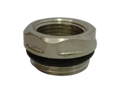 Ostatní - Radiátorová redukcia s gumovým O krúžkom M 1/2" x F 3/8" niklovaná (5062)