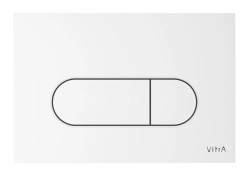 Ovládacie tlačidlo VitrA Root Round plast biela lesk 740-2200 (740-2200)