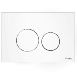 Ovládacie tlačidlo VitrA Vetro sklenené biele 740-1600 (740-1600)
