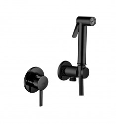 PAFFONI - Bidet Kit Bidetová batéria pod omietku, so spŕškou a telesom, matná čierna (KITDUP110NO)