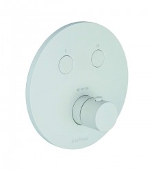 PAFFONI - Compact Box Termostatická batéria pod omietku, na 2 spotrebiče, matná biela (CPT018BO)