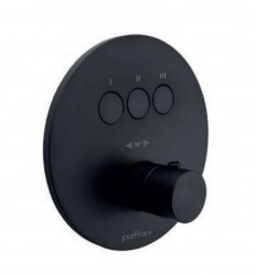 PAFFONI - Compact Box Termostatická batéria pod omietku, na 3 spotrebiče, matná čierna (CPT019NO)