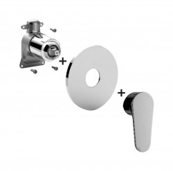 PAFFONI - Green Batéria pod omietku na 1 spotrebič, chróm (GRBOX010CR)