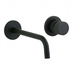 PAFFONI - Jo Umývadlová batéria pod omietku s telesom, 2-otvorová inštalácia, matná čierna (JO007NO70)