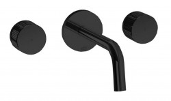 PAFFONI - Jo Umývadlová batéria pod omietku s telesom, 3-otvorová inštalácia, matná čierna (JO003NO)