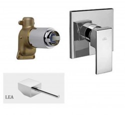 PAFFONI - Level Batéria pod omietku na 1 spotrebič, chróm (LEABOX010CR)