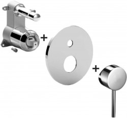 PAFFONI - Light Batéria pod omietku na 2 spotrebiče, chróm (LIGBOX015CR)