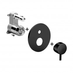 PAFFONI - Light Batéria pod omietku na 2 spotrebiče, čierna mat (LIGBOX015NO/M)