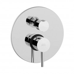 PAFFONI - Light Sprchová podomietková batéria s prepínačom, 3 vývody, chróm (LIG019CR)