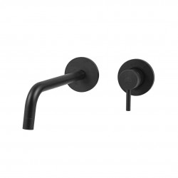 PAFFONI - Light Umývadlová batéria pod omietku s telesom, 2-otvorová inštalácia, čierna mat (LIG106NO70)