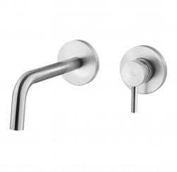 PAFFONI - Light Umývadlová batéria pod omietku s telesom, 2-otvorová inštalácia, nehrdzavejúca oceľ (LIG006ST70)