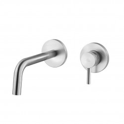 PAFFONI - Light Umývadlová batéria pod omietku s telesom, 2-otvorová inštalácia, nerezová (LIG104ST70)