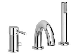 PAFFONI - Light Vaňová batéria 3-otvorová inštalácia, chróm (LIG040LCR)