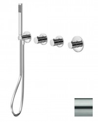 PAFFONI - Modular Box Termostatická batéria pod omietku, na 2 spotrebiče, nerezová (MDE000ST)